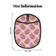 thumbnail image 3 of Capybara Print Pink Pot Holders for Kitchen - Heat Resistant Oven Mitts Hot Pads with Pocket, Non Slip Silicone Pot Holders, Cuteness Hanging Loop Potholders for Kitchen Baking, 3 of 5