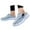 Blue, variant on Slides for Women House Slippers for Woman Warm Lined On Shoes For And Fabric Indoor Outdoor Winter Slippers With Adjustable Hook And Loop Closure