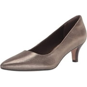 Clarks 26150767W: Women's Linvale Jerica Metallic Leather Pump WIDE (7.5 Wide US Women)