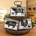 thumbnail image 1 of Ornament Layered Tray Decorative Wooden Layered Tray Dining Table Home Outdoor Decor Signs, 1 of 6