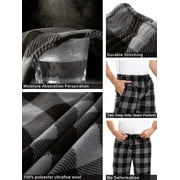 DG Hill Mens Pajama Pants, Fleece Pajama Bottoms with Pockets, Plaid or Camo Mens Sleep Pants