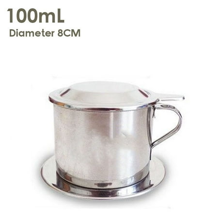 

MATHOWAL Vietnam Coffee Filter Stainless Steel Coffee Filter Cup Portable Drip Coffee Filter