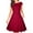 Wine, variant on Women's Summer Dress Casual Sundresses Pleated Knee Length Sleeveless Tank Dress