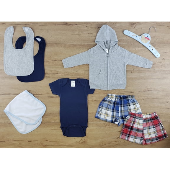 Bambini Baby Boy or Girl Newborn Baby Clothes Shower Gift Layette Set, 7-Piece