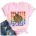 thumbnail image 3 of iTNHFP T-Shirt Décontracté Tendance pour Femmes Imprimé Cœur de la Saint-Valentin Lettre Col Rond Manches Courtes, 3 of 5