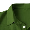 thumbnail image 5 of Zedker Shirts for Men Short Sleeve Cotton Casual Button T Shirts Classic Fit Collared Golf Shirts Green M, 5 of 9