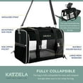 thumbnail image 3 of Katziela Quilted Companion Pet Carrier - Comfortable - Airline Approved (Large Black) Pack 1, 3 of 7