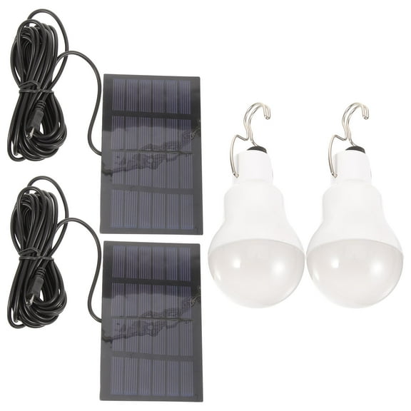 2pcs Solar Powered Light Solar Light Indoor Home Solar Powered Chicken Coop Light