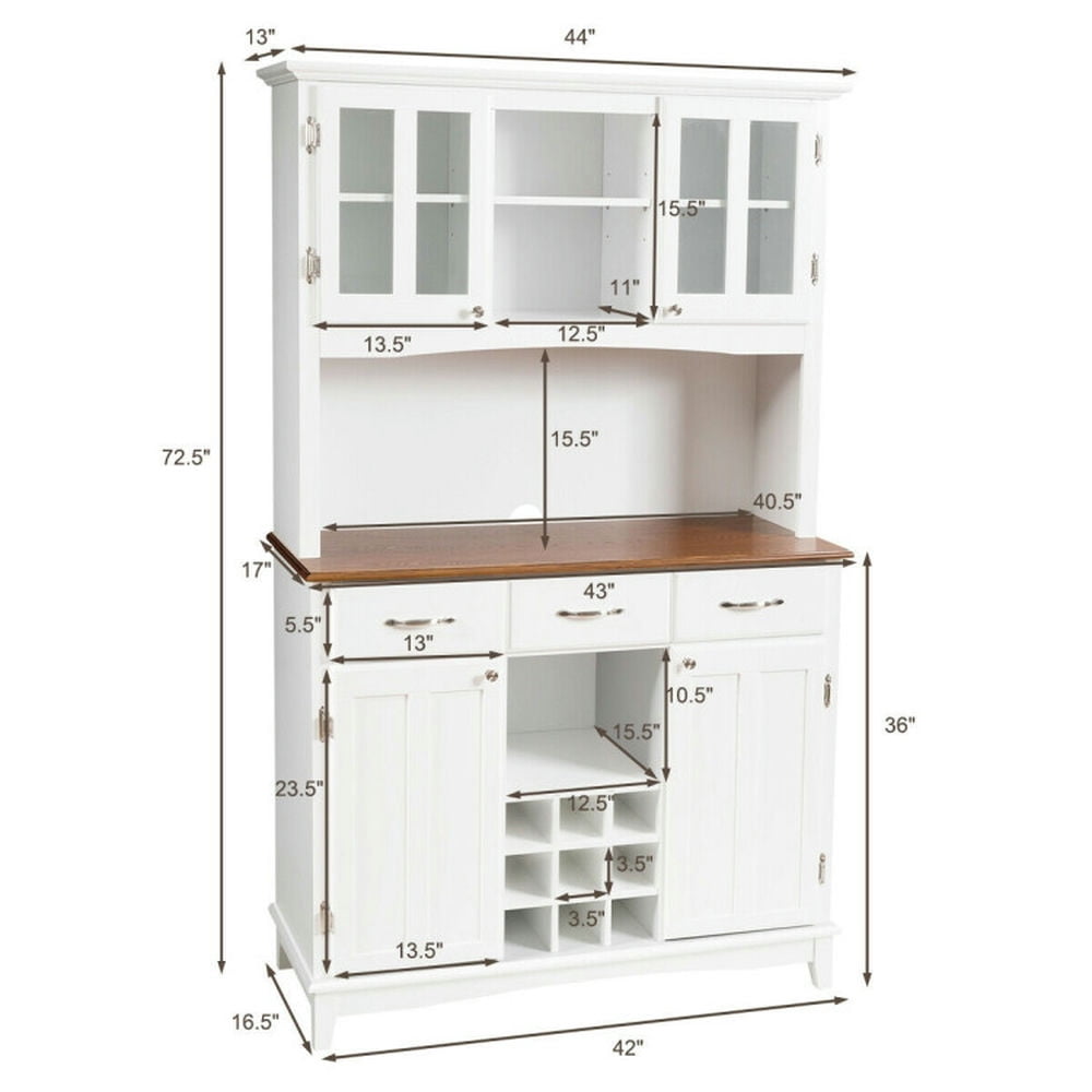 Finihen Kitchen Storage Cabinet, Buffet Sideboard, Wood Buffet Hutch Cabinet with 3 Large Drawers, for Dining Room, Kitchen, Living Room, White Finihen Kitchen Storage Cabinet, Buffet Sideboard, Wood Buffet Hutch Cabinet with 3 Large Drawers, for Dining Room, Kitchen, Living Room, White