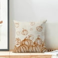 thumbnail image 3 of Fall Decor Pillow Covers 20x20 Inch Set of 2 Autumn Burnt Orange Pumpkin Print Throw Pillows for Couch Thanksgiving Harvest Indoor Outdoor Decorative Cushion Case for Sofa Bed Decorations, 3 of 6