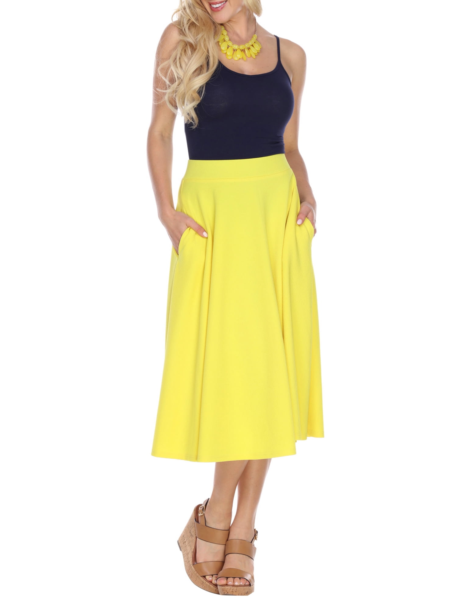 mustard skirt walmart