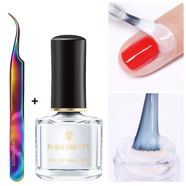 BORN PRETTY Peel Off Nail Latex Nail Tape Glue Nail Edge Protection Nail Care Tool DIY Fast Dry Nail Varnish ManicureChina Gong Bohan LED