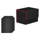 thumbnail image 1 of Caja de baraja de cartas con cierre magnético y capacidad para más de 100 cartas coleccionables. negro rojo, 1 of 9
