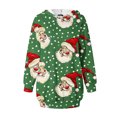 thumbnail image 4 of TIMIFIS Robe de Noël Moche pour Femmes, Manches Longues, Imprimé Bonhomme de Neige, Robe Chemise Décontractée Moulante avec Poche, 4 of 6