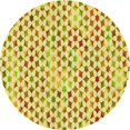 thumbnail image 1 of Ahgly Company Tapis Rond Lavable en Machine Intérieur Transitionnel Brun Cannelle, 8 Pieds Rond, 1 of 7