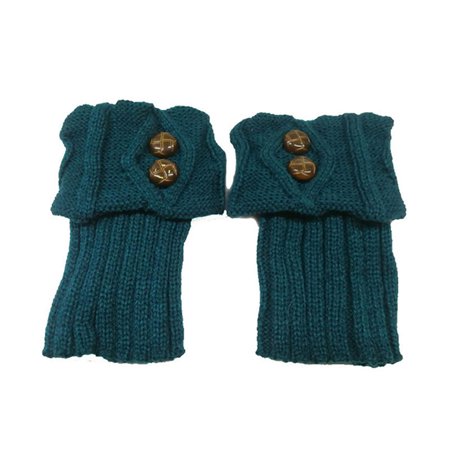 

Women Knit Boot Cuffs Winter Warm Crochet Knitted Button Boot Cuffs Socks Leg Warmers