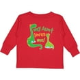 thumbnail image 3 of Inktastic My Aunt Loves Me Nephew Boys Long Sleeve Toddler T-Shirt, 3 of 5