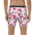 thumbnail image 4 of Cauagu Lilies Flowers Print Men's Boxer Briefs, Funny & Cute Underwear Elastic Waistband Briefs Ideal Gift for Men,1-Pack, 4 of 7