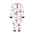 thumbnail image 4 of JYYYBF Matching Family Christmas Pajamas Elk Antler Long Sleeve Hooded Romper PJs Zipper Jumpsuit Loungewear, 4 of 6