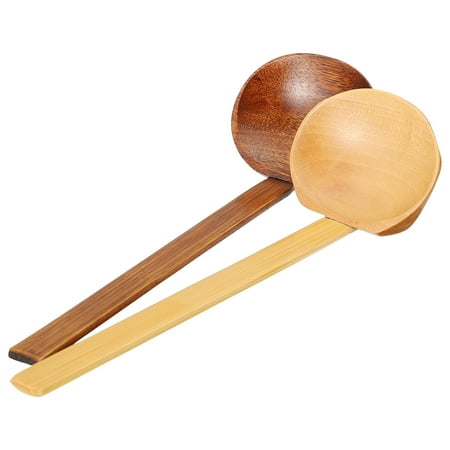 

2PCS Hotpot Wooden Soup Spoon Long Handle Soup Ladle Professional Soup Ladle