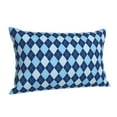 thumbnail image 2 of Disketp Pillow Covers Blue Squares Pattern Throw Pillow Case Cushion Covers,Cushion For Bedroom,Couch,Home-16"X24", 2 of 8