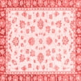 thumbnail image 1 of Ahgly Company Indoor Square Oriental Red Traditional Area Rugs, 8' Square, 1 of 4