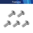 thumbnail image 3 of HUGFEGWE M5X10mm Machine Screws Phillips Pan Head Screws Bolts 0.8mm Pitch 304 Stainless Steel Fully Threaded Short Thread Rod Small Screws for Instruments Archery Tab Portable Monitor 50 Pieces, 3 of 5