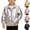 Gray, variant on UQJfacai Zip Up Metallic Shiny Jacket For Boys Girls Lapel Collar Long Sleeve Lightweight Coat With Pocket Fall Casual Outwear