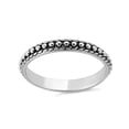 thumbnail image 3 of 925 Sterling Silver Oxidized Platinum Plated Pebbles Statement Women Valentines Day Gifts Ring, 3 of 4