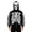 #03-Black, variant on Men's Halloween Skeleton Full Zip Hoodie Bone Print Drawstring Sweatshirt Party Top