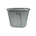 Homz Storage Tote, 18 gal, Titanium Silver, Set of 8