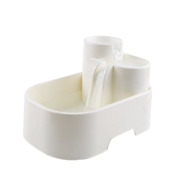 Cat Mate Fuente para mascotas, dispensador de agua en cascada, comedero para mascotas con filtro de carbón activado, blanco