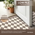 thumbnail image 2 of 2x8 Trellis Runner Rug,Hallway Runner Rug with Rubber Backing, Checkered Kitchen Non Skid Carpet Runners Washable Indoor Mat for Kitchen Entryway Bathroom Hallway, 2 of 7
