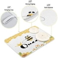 thumbnail image 3 of Funny Queen Bee Dish Drying Mat Large Sunflowers Fast Absorbent Tableware Pad Baby Bottle Rack Drainer Mats Heat Resistant Kitchen Sink Counter Decor 18x24 inches, 3 of 6