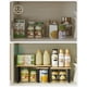 thumbnail image 2 of SONGMICS Organizadores de Cocina, Juego de 4 Estantes de Cocina, Apilables, Expandibles, Blanco y Natural MKCS010N01V1, 2 of 9