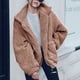 thumbnail image 2 of Abrigo cálido de piel sintética para mujer, chaqueta de invierno de gran tamaño con cuello vuelto, prendas de vestir exteriores Fridja  BV0+3141, 2 of 9