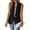 Black, variant on utcoco Women's Casual Business Sleeveless Blazer Vest with Pockets