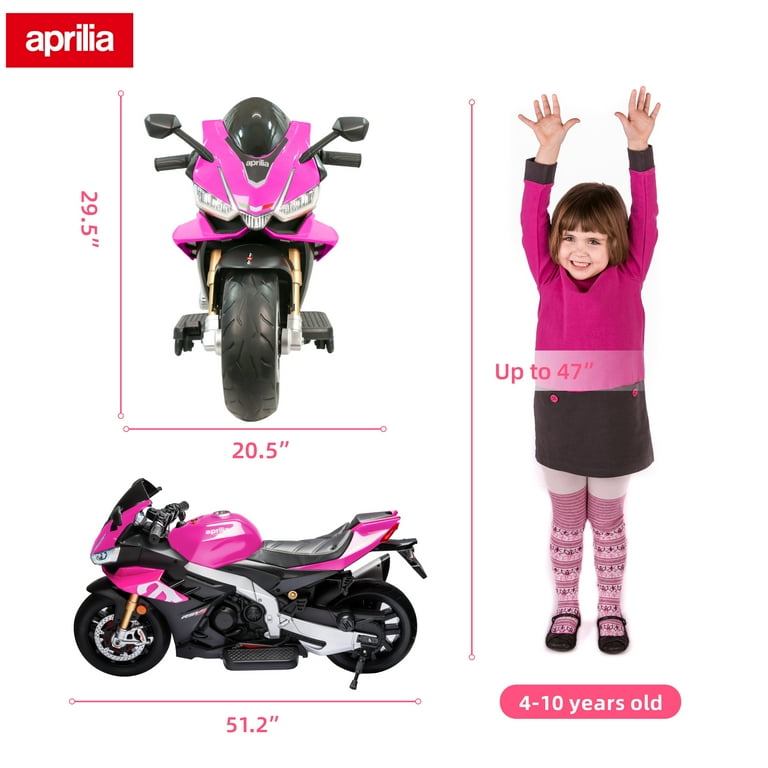 TCARAIWEN 24V Kids Electric Motorcycle, Battery Powered, Bluetooth