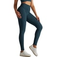 thumbnail image 1 of Pantalones de fitness para mujer con cintura alta, sin costuras y con abertura, que realzan las caderas, elásticos y transpirables, para yoga/running, tallas S-L, 1 of 6