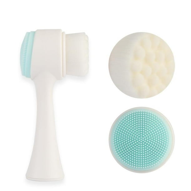 2 in 1 Face Brush for Cleansing and Exfoliating Facial Cleaning Brush