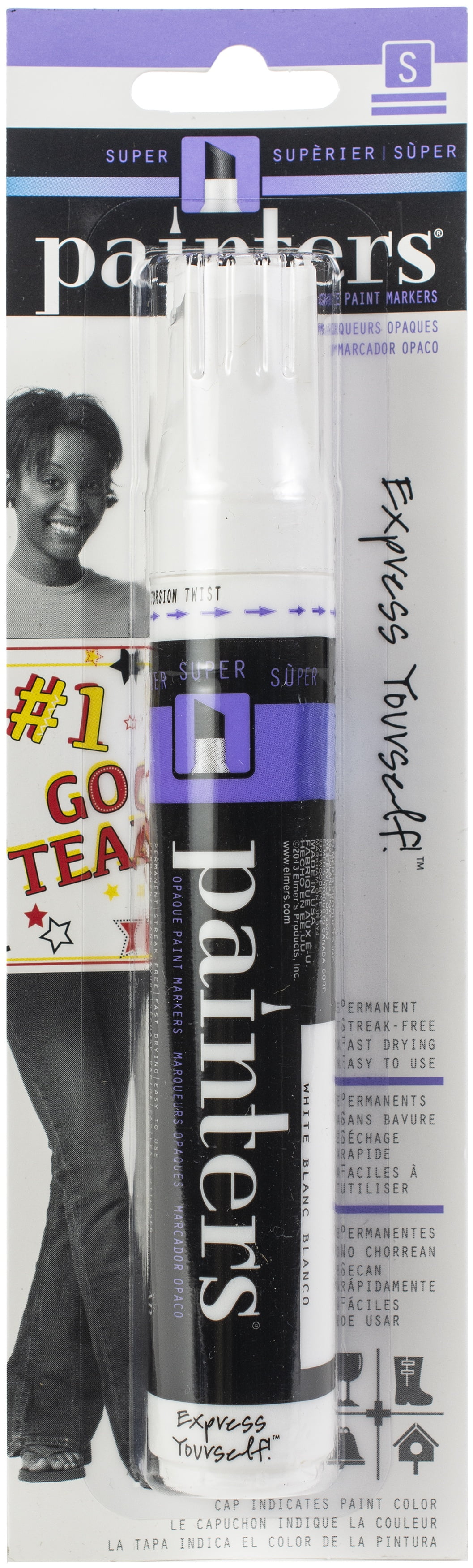 Painters Super Tip White Permanent Paint Pen, 1 Each