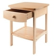 thumbnail image 2 of Winsome Claire Curved Nightstand, Accent Table, Natural Finish, 2 of 11