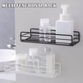 thumbnail image 2 of Iron Kitchen Bathroom Shower Shelf Storage Suction Basket Caddy Rack New, 2 of 9