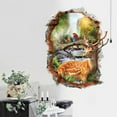 thumbnail image 6 of 3D Forest Wall Stickers Decal With Deer And Parrots Nature Scene Wall Stickers Art For Home Decor Easy Peel And Stick, 6 of 6