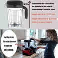 thumbnail image 2 of Blender Pitcher 64oz Low-Profile with Tamper,for 750 5200 5000 6300 7500 Vm0102 Vm0103 Classic/Commercial Etc, 2 of 5