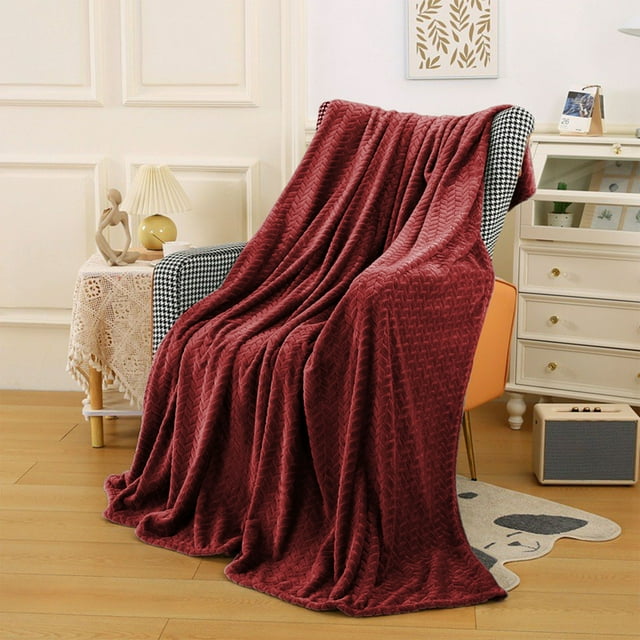 Xihbxyly Manta Suave, Acogedora Funda de Franela Mullida, Cálida Manta para La Siesta, Elegante Accesorio para El Sofá, Cómodo Uso En El Hogar, Ideal para El Verano, Lavable a Máquina.