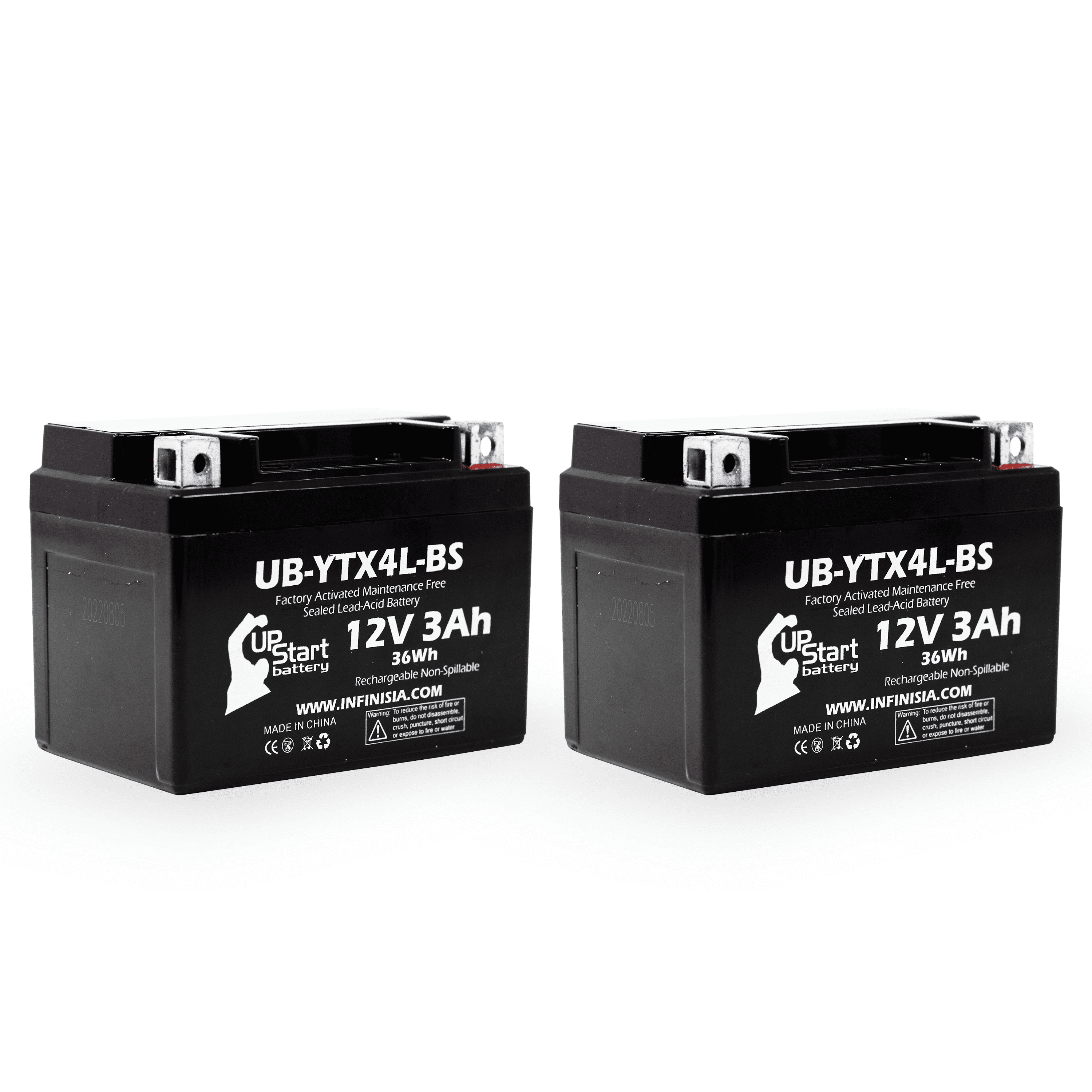 2-Pack UpStart Battery Replacement 2000 E-Ton AXL, TXL, NXL, RXL