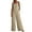 Khaki, variant on UVEASISHA Casual Sleeveless Jumpsuits for Women Spaghetti Strap Shorts Rompers Summer Loose Loungewear with Pockets Army Green S
