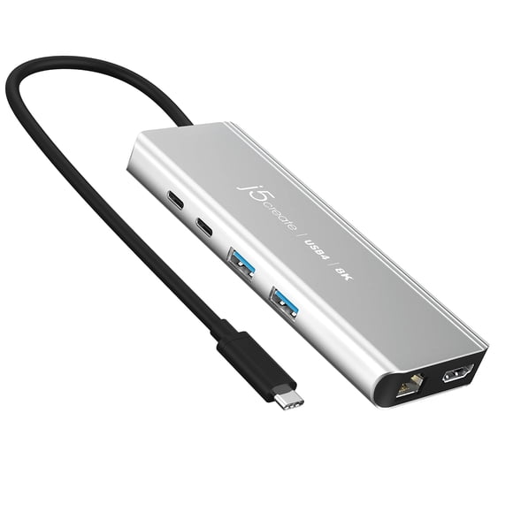 Hub USB4 j5create JCD403 HDMI 8K Ethernet 2.5G PD