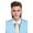 Brown, variant on HPO Adult Men's Fake Mutton Chops Side Burns, Multiple Color Option, Flame-retardant Synthetic Fiber